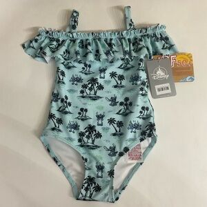 Stitch Disney Swimsuit Toddler Size 3 UPF 50+ NWT